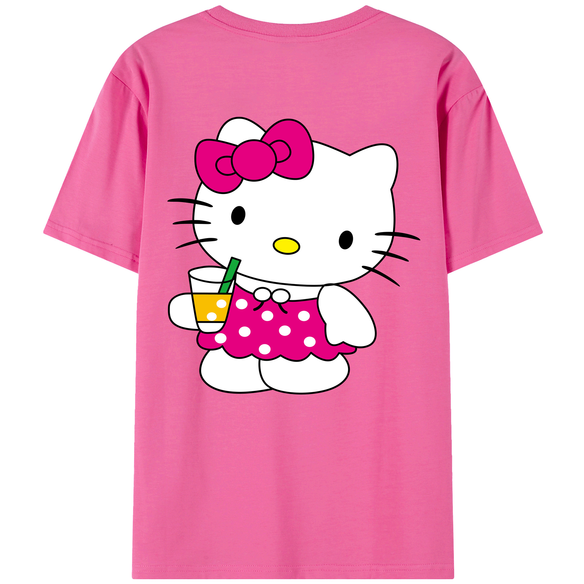 （画像用） Hello Kitty ハローキティ レディース半袖Tシャツ(バックプリント)